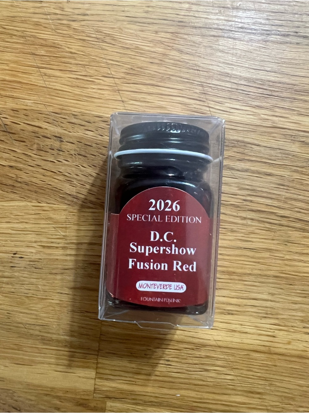2026 D.C. Supershow Fusion Red Fountain Pen Ink - Red